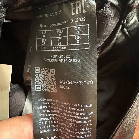 GUESS Women's Soto Faux Leather Skinny Pant Jet Black Sz 0 - Picture 11 of 12